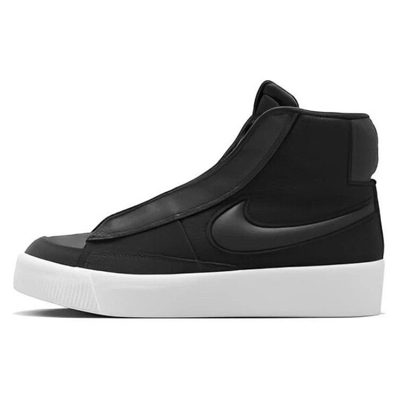 Nike Women's Blazer Mid Victory Lace-Up Sneaker Shoes Black DR2948-001 Size 9 - Picture 2 of 13